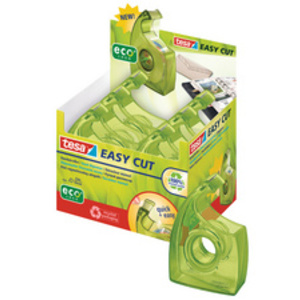 tesa ecoLogo Easy Cut Dévidoir à main, présentoir, vert