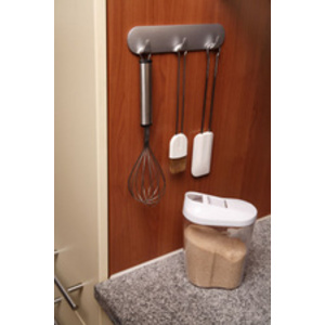 tesa Powerstrips Bande adhésive à 3 crochets, chromé