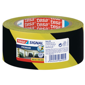 tesa Signal Bande de marquage au sol Premium, rouge / blanc