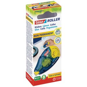 tesa ecoLogo Roller de colle rechargeable nonPERMANENT GLUE