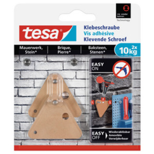 tesa Vis adhésive pour brique, triangulaire, 5,0 kg