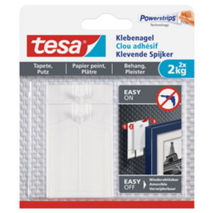 tesa Powerstrips Clou adhésif pour papier peint et plâtre
