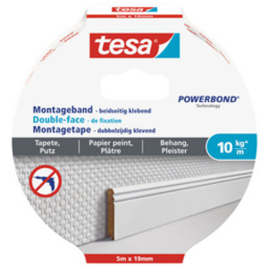 tesa Adhésif double face de montage Powerbond, papier peint