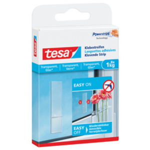 tesa Powerstrips Languettes adhésives pour surfaces en verre