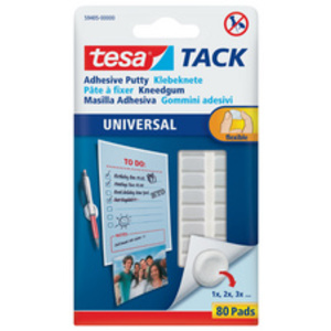 tesa TACK Pâte à fixer UNIVERSAL, amovible, blanc
