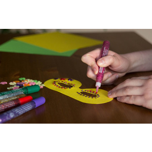 tesa Colle à paillette 'déco scintillante', tube, 6 x 10 g