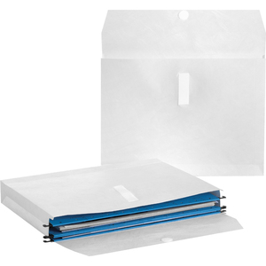Tyvek Pochette d'archivage pour dossiers suspendus, blanc