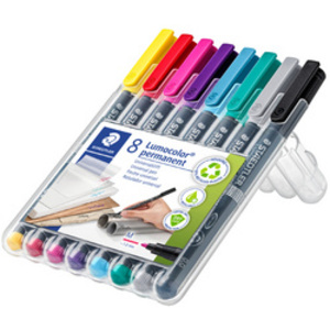 STAEDTLER Marqueur permanent 317M Lumocolor, étui de 8
