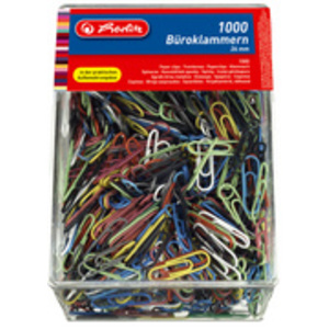 herlitz Trombones, en métal, revêtus de plastique, 26 mm