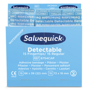 CEDERROTH Recharge Salvequick, pansement détectable bleu