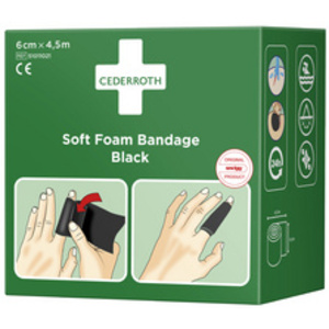 CEDERROTH Pansement 'Soft Foam Bandage', noir