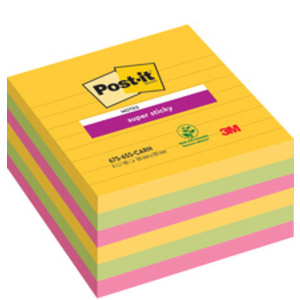 Post-it Bloc note adhésif Super Sticky Notes, 101x152 mm