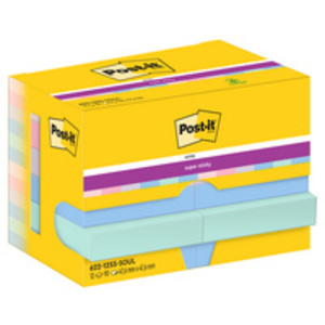 Post-it Bloc-note adhésif Super Sticky Notes, 47,6 x 47,6 mm  - 23628