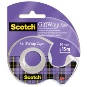 Scotch Ruban adhésif pour cadeau 'GiftWrap Tape', dévidoir