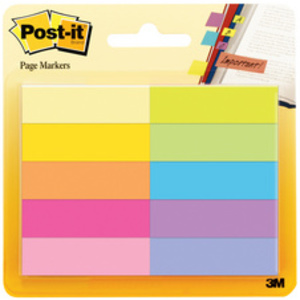Post-it Marque-pages en papier, 20 x 38 mm, en couleurs fluo  - 24877