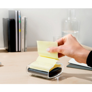 Post-it Distributeur Z-Notes, noir/transparent, équipé