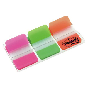 Post-it Marque-pages Index Strong, 25,4 x 38 mm, 3 couleurs  - 24257