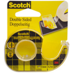 Scotch Ruban adhésif double face 665, 12 mm x 6,3 m  - 41250