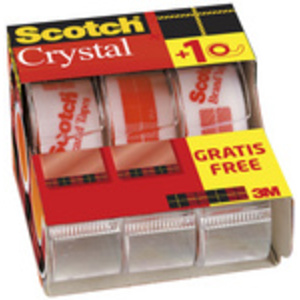 Scotch Ruban adhésif Crystal Clear 600, avec dévidoir  - 45898