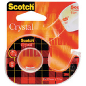 Scotch Ruban adhésif Crystal Clear 600, avec dévidoir  - 45898