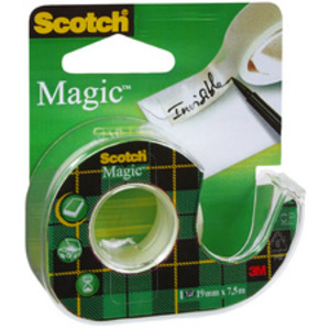3M Scotch Ruban adhésif Magic 810, 19 mm x 30 m, invisible  - 47645