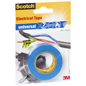 Scotch Ruban isolant universel, 15 mm x 10 m, rouge