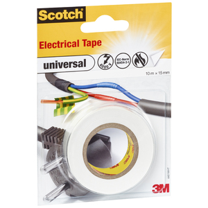 Scotch Ruban isolant universel, 15 mm x 10 m, rouge