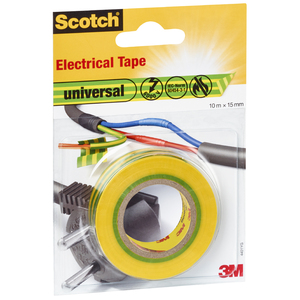 Scotch Ruban isolant universel, 15 mm x 10 m, rouge