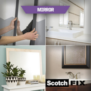 3M Ruban adhésif de fixation Scotch-Fix pour miroir, blanc