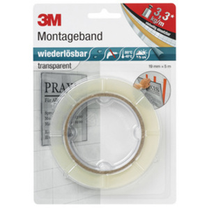 3M Scotch Bande de montage 'enlevable', 19mm x 5m