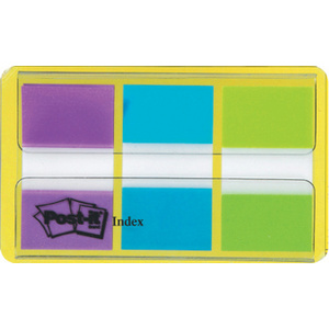 Post-it Marque-pages Index, 25,4 x 43,2 mm, 3 couleurs