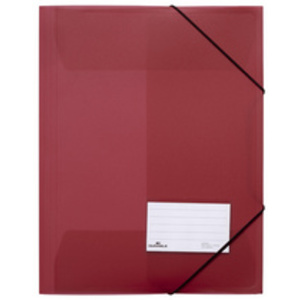 DURABLE Chemise à élastiques, A4, PP, rouge