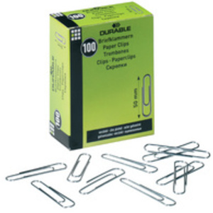 DURABLE Trombone, galvanisé, pointu, 26 mm  - 41602