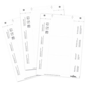 DURABLE Planche d'impression pour badges, 30 x 60 mm, blanc
