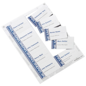 DURABLE Planche d'impression pour badges, 90 x 54 mm, blanc  - 44135