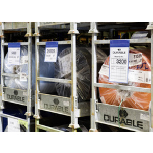 DURABLE Pochette aimantée, A4 paysage, bleu