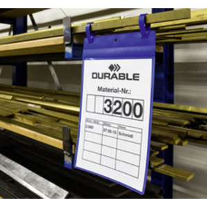 DURABLE Pochettes avec languette pour casier en treillis, A5