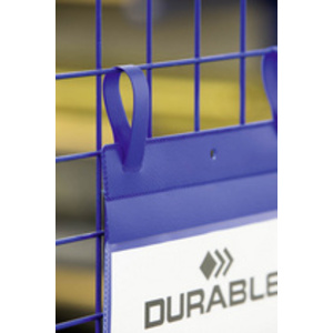 DURABLE Pochettes avec languette pour casier en treillis, A5