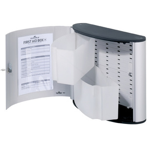 DURABLE Boîte à pharmacie FIRST AID BOX M, argent  - 76064