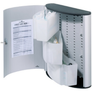 DURABLE FIRST AID SET L, armoire à pharmacie design, argent