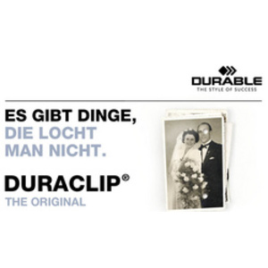 DURABLE Chemise à clip DURACLIP, A3, bleu