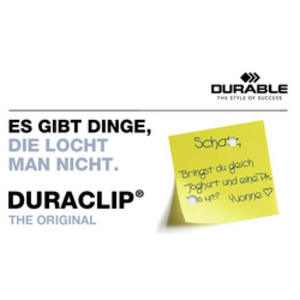 DURABLE Chemise à clip DURACLIP EASY FILE, A4, bleu foncé