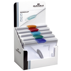 DURABLE Chemise clip SWINGCLIP, A4, dans un présentoir