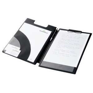 DURABLE Porte-bloc avec pince, format A4+, sous film, noir