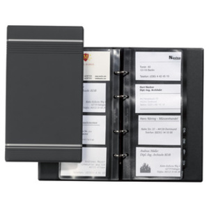 DURABLE Classeur à anneaux pour cartes de visite VISIFIX