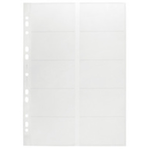 DURABLE Pochettes pour cartes de visite, A4, pour 10 cartes  - 53713