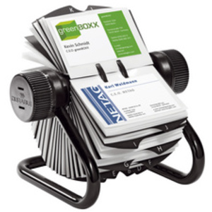 DURABLE Fichier pour cartes de visite VISIFIX, noir  - 55266