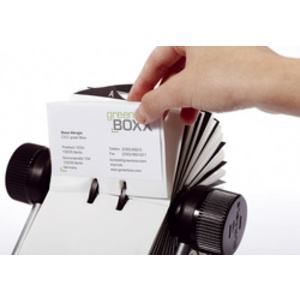 DURABLE Fichier pour cartes de visite VISIFIX, noir  - 55266