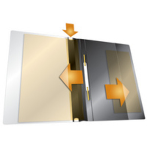 DURABLE Chemise à lamelle DURAPLUS, A4, noir