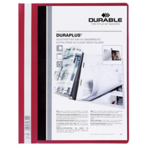 DURABLE Chemise à lamelle DURAPLUS, A4, rouge